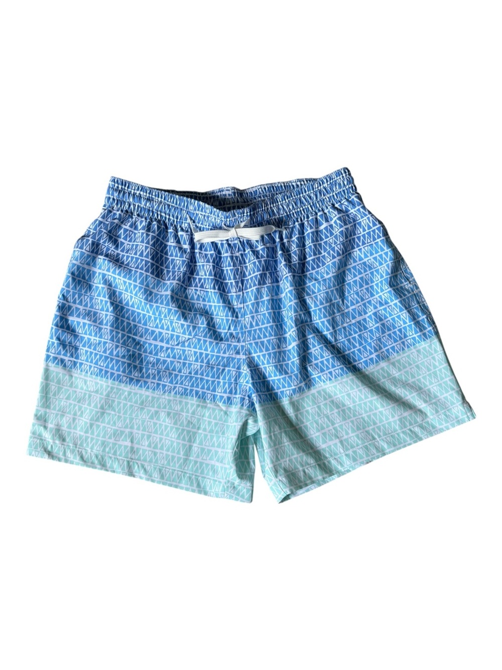 Chubbies Blue Geometric Swim Trunks | Men's Large